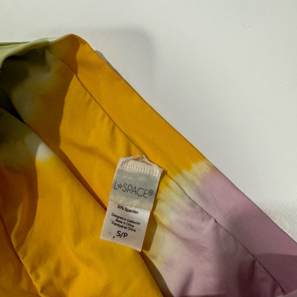 L*Space Diagonal Sunburst Tie Dye Frenchi Bitsy Bikini Bottom - Picture 6 of 6